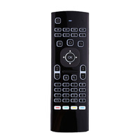Souris volante MX3 2,4 G, télécommande vocale, mini clavier rétroéclairé, sans fil, USB, apprentissage, gyroscope 3 axes pour Android TV Box PC