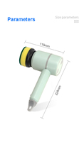 2024 vente chaude brosse de nettoyage de sol électrique automatique à main épurateur de sol Li-Ion lavage toilette fenêtre salle de bain cuisine Brus