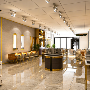 Armoire de présentation en verre luxueux avec cadre doré, éclairage LED, forme d'arc, dimensions personnalisables et résistante - Product Image 1