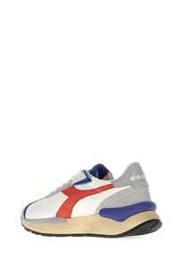 Diadora MERCURY รองเท้าผ้าใบหลากสีสำหรับทุกเพศพร้อมรายละเอียดสีแดงและสีเทา - Product Image 3