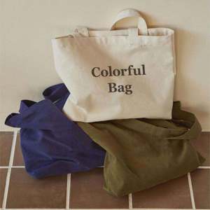<b>Large</b> capacity reusable shopping <b>bag</b> canvas women's shoulder <b>bag</b> - Product Image 1