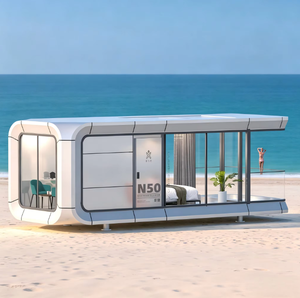 Casa Cápsula, Diseño Innovador para Hoteles Resort, Casa Modular Moderna en Contenedor, Estructura de Acero <span class=keywords><strong>Apicol</strong></span>, Forma Redonda, Transpirable, para Resort - Product Image 3