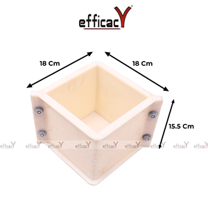 Moule à cubes en PVC 150 mm, type écrou, équipement de laboratoire civil - Product Image 3