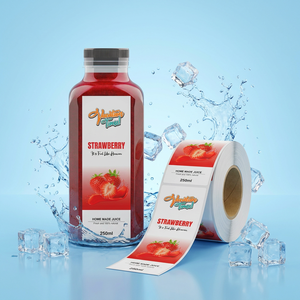 Etiquetas Adhesivas Personalizadas de Vinilo Blanco para Logotipos, Resistentes al Agua, de PVC, con Código de Barras, para Botellas de Vidrio, Jugos, Bebidas y Envases - Product Image 3