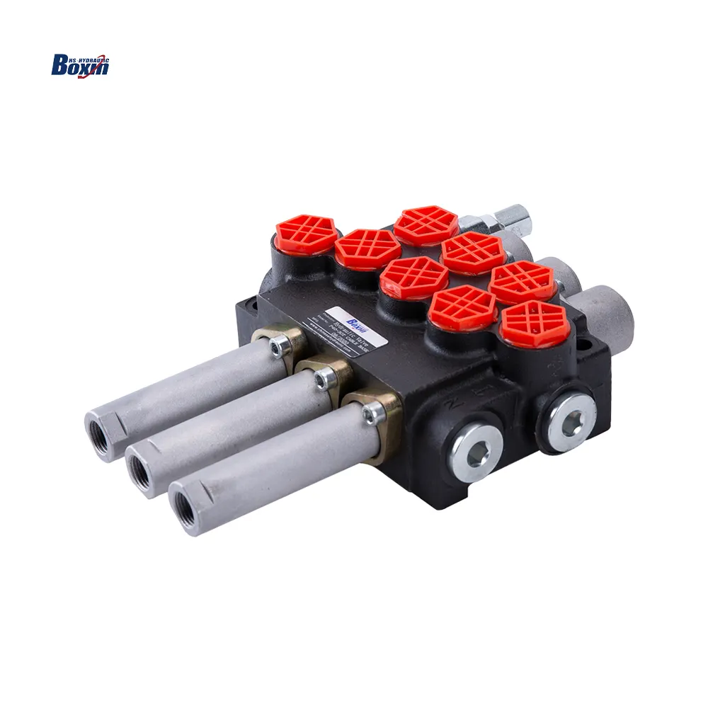 Hoge kwaliteit Hot Sales 2 Spoelen met Joystick Hydraulische Monoblock Richting Flow Control Valve Blok P40 Serie voor zaaimachine