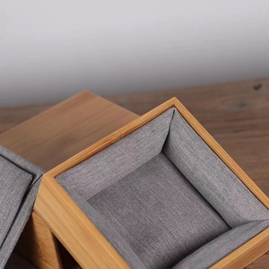 Bamboo <b>Jewelry</b> <b>Box</b> 14x13.5x6cm With Lid <b>Japanese</b> Style Storage Organizer For Bracelet Prayer Beads Gift <b>Box</b> - Product Image 3