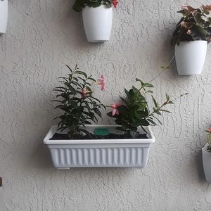 Jardinière rectangulaire <span class=keywords><strong>en</strong></span> plastique de 60 cm de style corinthien pour jardin - Product Image 4