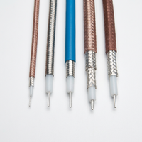 Câble coaxial haute puissance RG142 50 ohms, diamètre extérieur 4,95 mm, gaine FEP extrudée 200, longueur 100 m, matériau cuivre, ruban PTFE, communication