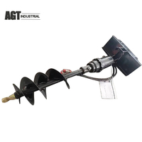 Machinerie agricole - Foreuse hydraulique M-AG 300 mm - Mini-chargeuse compacte pour la construction de clôtures