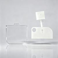 Flacon pulvérisateur de parfum carré miniature en plastique de 38 ml avec logo personnalisé, atomiseur à pompe rechargeable, portable pour voyage, sérigraphié