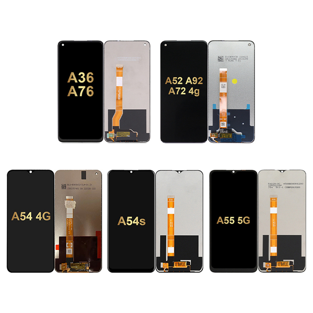 Original Replacement Lcd Screen Touch Display for Oppo A52 A53 A54 A55 A57 (2016) A57 4G A5s (AX5s) A7 A71 A74 A76