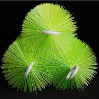 Filtres à brosse pour bassin d'aquaculture industrielle avec poignée en acier inoxydable, brosse de filtration personnalisable OEM