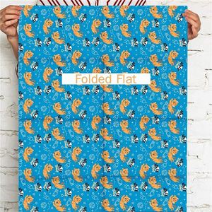 Folded Flat <b>Wrapping</b> <b>Paper</b> Sheet <b>Cats</b> Design with Gift Tags - Product Image 3