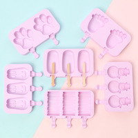 Moule à glaces en silicone, 4 et 8 cavités, pour la fabrication de glaces maison, yaourts et desserts