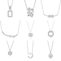 Collier pendentif géométrique en forme de cœur en argent sterling plaqué rhodium avec perles CZ délicates pour femmes, idéal pour les fiançailles et les mariages