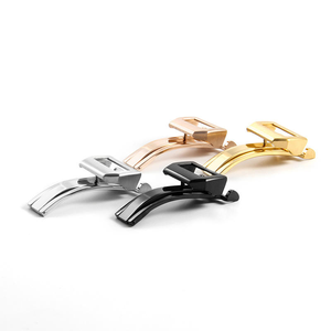 Bracelets personnalisés Win-Win avec extraits interchangeables, boucles déployantes en or rose et argent <span class=keywords><strong>pour</strong></span> bracelets en cuir de crocodile - Product Image 2