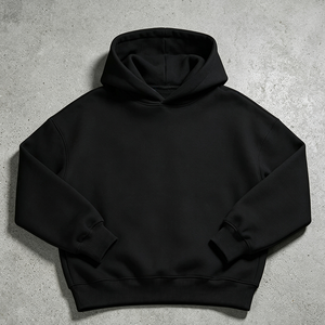 Custom French Terry Pullover Hoddie 400 450 500 600Gsm Heavyweight <strong>Hoodie</strong> 100 Cotton Box Cropped 450gsm Cotton Hoodies for Men - Product Image 4
