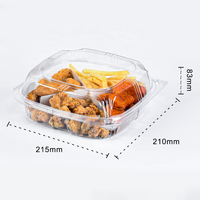 Boîte de rangement jetable en plastique transparent pour desserts et gâteaux, avec couvercle articulé, en PET, pour pâtisseries et gâteaux à emporter – Offre Spéciale