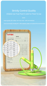 <span class=keywords><strong>Corde</strong></span> <span class=keywords><strong>à</strong></span> <span class=keywords><strong>sauter</strong></span> segmentée <span class=keywords><strong>à</strong></span> double roulement en PVC, longueur réglable, pour débutants et élèves du primaire - Product Image 5