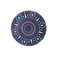Posavasos de disco flexible de cerámica sublimación almohadillas de agua calentadas mesas de melamina comida