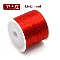 Hilo Elástico Transparente Plano Zhe Ying, Cordón de Cristal para Abalorios, Hilo para Hacer Joyas, Hilo Elástico