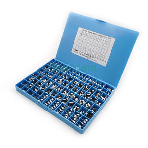 Kit di Bande Molari Ortodontiche in Acciaio Inossidabile Sabbiato con Tubi Buccali per Primo Molare Roth / MBT - Product Image 1