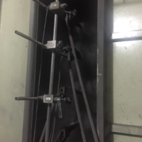 Equipo de pintura automática Línea de pulverización Componentes PLC-Ccore Horno de curado y cabinas de pulverización Línea de producción de revestimiento de motor de bomba