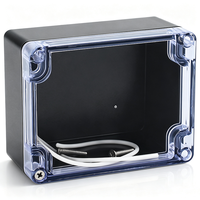 Caja de Conexiones Impermeable de ABS de 115x90x55 mm con Tapa Transparente de PC, IP65, Caja Eléctrica para Exteriores, Carcasa Universal para PCB, Caja para Proyectos