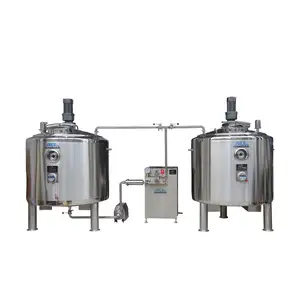 Multi 50/100/ 150/200/300/1000 L Máquina de pasteurización Pasteurizador de 500 litros Equipo de producción de leche en polvo de fábrica