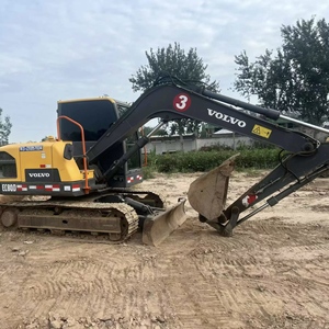 รถขุดมือสอง Volvo EC80 ปี 2022 ขนาด 8 ตัน เครื่องจักรก่อสร้าง ปั๊มไฮดรอลิก Kawasaki แบริ่งเครื่องยนต์ ได้รับการรับรองมาตรฐาน CE EPA - Product Image 4