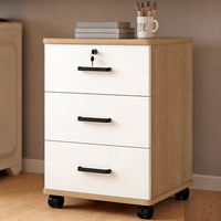 Meuble de rangement de bureau écologique à 3 tiroirs, en bois durable, avec tiroirs de classement sur pieds, vente directe usine