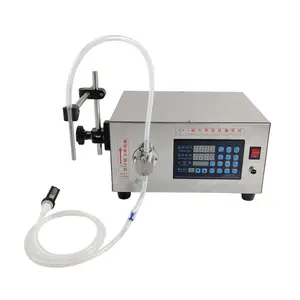 Acid alkali corrosive oil milk beverage soft drink electronics magnetic pump liquid filling machine for small business