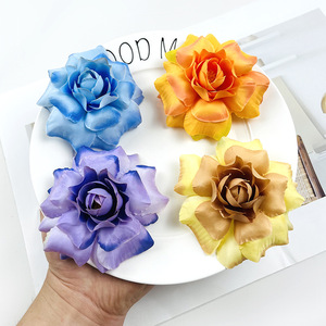 ดอกกุหลาบผ้าไหมเอลซ่า โรส ขนาดเส้นผ่านศูนย์กลาง 9-10 ซม. ดอกกุหลาบประดิษฐ์สำหรับงานแต่งงาน ตกแต่งบ้าน อุปกรณ์ประกอบฉากถ่ายภาพ - Product Image 1