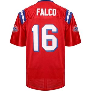Maillot de football FOXA rouge 16 Shane Falco The Replacements Movie pour homme, col en V, manches courtes, respirant, coupe régulière - Product Image 2