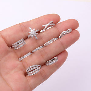 Nueva llegada oro CZ de plata oído brazalete de circón no Piercing oreja concha <span class=keywords><strong>Tragus</strong></span> Helix Piercing pendiente de plata de la joyería - Product Image 2