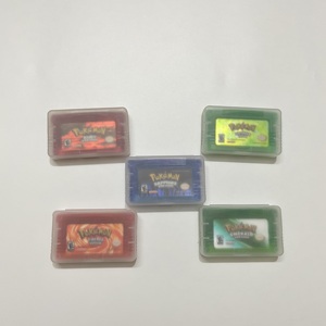 For <strong>GameBoy</strong> Series NDSL NDS GBM GBASP Video Game Cartridge <strong>Pokemon</strong> EMERALD FIRERED RUBY SAPPHIRE LEAFGREEN 32-bit Game Card