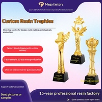Trophées personnalisés en résine ou en métal Agences créatives Usine Petits lots Conception personnalisée à partir d'images