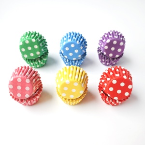 1000 piezas coloridas Mochi Cupcake Baking Liners-Vasos de papel a prueba de grasa para Snow Skin Mooncakes, Muffins y Mini Cakes - Product Image 2