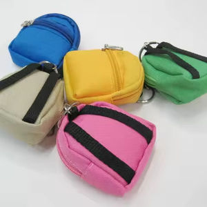 Mini sac à dos porte-clés double fermeture éclair, petit portefeuille, pendentif poupée, porte-clés mini sac à dos <span class=keywords><strong>Ouhan</strong></span> - Product Image 2