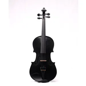 Chinese manufacture black student plywood german violin