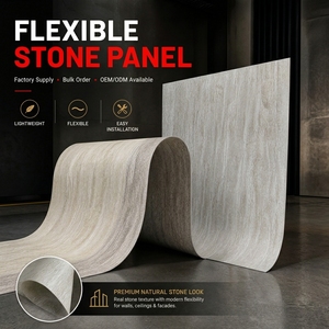 Panneau mural en pierre souple moderne MCM, imperméable, ignifuge, en céramique souple, texture de pierre naturelle, revêtement de <span class=keywords><strong>façade</strong></span> extérieure pour villa - Product Image 1
