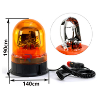 Nuevo diseño H1 5,5 pulgadas 14 cm halógeno estroboscópico giratorio Barra de luz intermitente lámpara de baliza de emergencia para techo de coche de vehículo