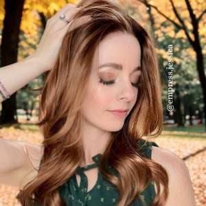 Perruques Lace Front CARKIRA, très populaires, 16 pouces, Super Ondulées, Résistantes à la Chaleur, Sans Colle, Transparentes, Couleur Châtain Cendré Mélangé au Chocolat - Product Image 1