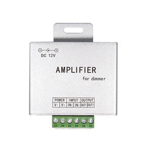 Amplificateur de signal LED, répéteur de puissance, amplificateur de bande LED monochrome, coque en plastique, télécommande 6A 30M pour bandes LED 12V 24V - Product Image 1