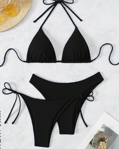 Bikini Estivo 2026 Tinta Unita Set 3 Pezzi - Product Image 6