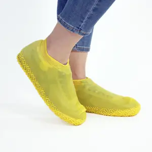 Sarung sepatu pelindung silikon, kaus kaki pelindung silikon Anti Slip tahan air polisex karet Ankle Boot 120g