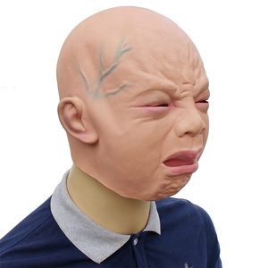 Máscara Facial Completa de Látex, Terrorífica y Aterradora, de Bebé Llorando, para Disfraz de Halloween, Navidad, Cosplay, Clásica para <span class=keywords><strong>Adultos</strong></span> - Product Image 5