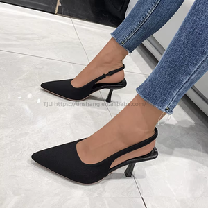 Factory Wholesale New Pointy High Summer Stiletto Heels Sandals Women for Women's Shoes - Product Image 3