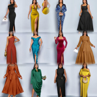 Nouvelle Robe Formelle Sirène Professionnelle pour Femme 2026 – Satin Respirant, Taille Cintrée, Logo Personnalisé, Plissée, Grandes Tailles