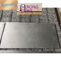 Tuile noire imperméable naturelle Tuiles en ardoise synthétique pour toit de villa ardoise
